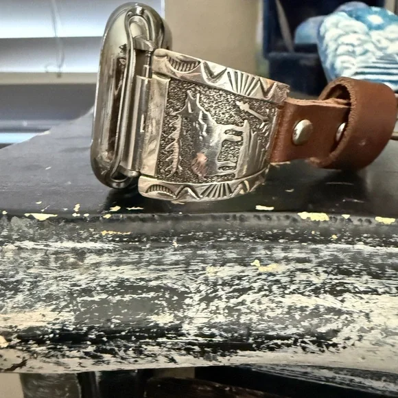 APPLE WATCHBAND/Sterling Moose Native American - Picture 2 of 7